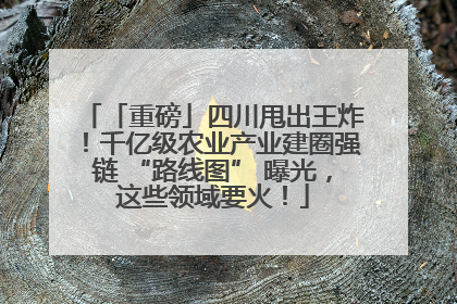 「重磅」四川甩出王炸！千亿级农业产业建圈强链 “路线图” 曝光，这些领域要火！