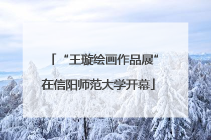 “王璇绘画作品展”在信阳师范大学开幕