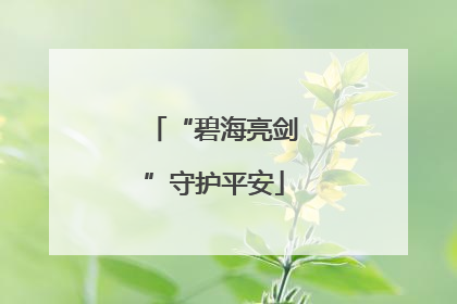 “碧海亮剑”守护平安