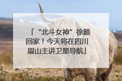 “北斗女神”徐颖回家！今天将在四川眉山主讲卫星导航