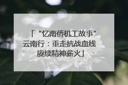 “忆南侨机工故事”云南行：重走抗战血线 赓续精神薪火