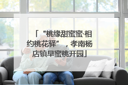 “桃缘甜蜜蜜·相约桃花驿”，孝南杨店镇早蜜桃开园