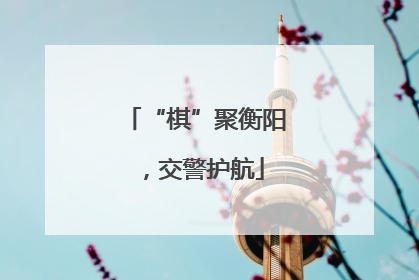 “棋”聚衡阳，交警护航