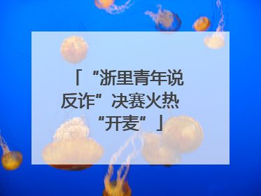 “浙里青年说反诈”决赛火热“开麦”