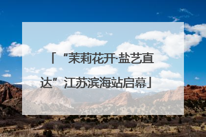 “茉莉花开·盐艺直达”江苏滨海站启幕