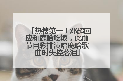 热搜第一！邓超回应和鹿晗吃饭，此前节目彩排演唱鹿晗歌曲时失控落泪