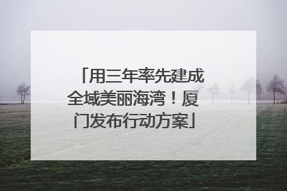 用三年率先建成全域美丽海湾！厦门发布行动方案