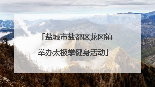 盐城市盐都区龙冈镇举办太极拳健身活动