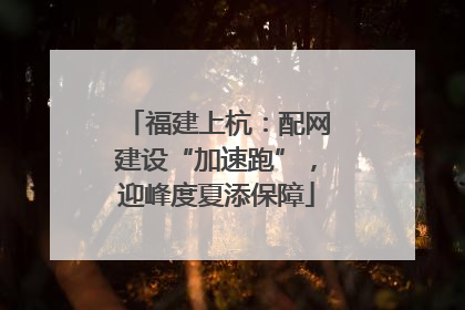 福建上杭：配网建设“加速跑”，迎峰度夏添保障