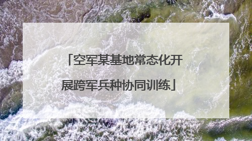 空军某基地常态化开展跨军兵种协同训练