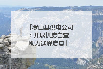 罗山县供电公司：开展机房自查 助力迎峰度夏