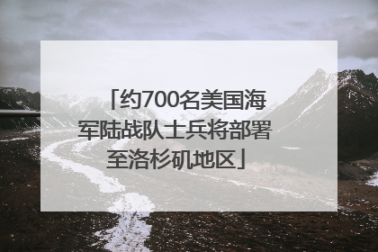 约700名美国海军陆战队士兵将部署至洛杉矶地区
