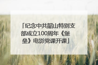 纪念中共韶山特别支部成立100周年《堡垒》电影党课开课