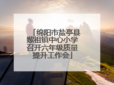 绵阳市盐亭县嫘祖镇中心小学召开六年级质量提升工作会