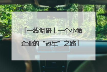一线调研丨一个小微企业的“冠军”之路