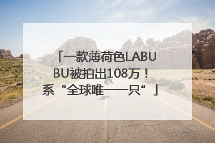 一款薄荷色LABUBU被拍出108万！系“全球唯一一只”