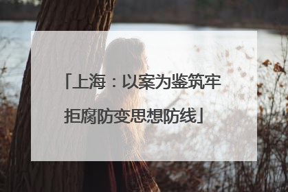上海：以案为鉴筑牢拒腐防变思想防线
