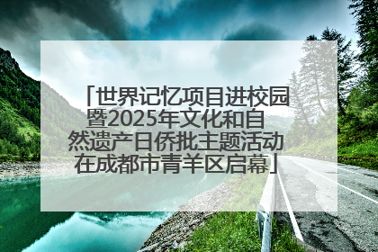 世界记忆项目进校园暨2025年文化和自然遗产日侨批主题活动在成都市青羊区启幕