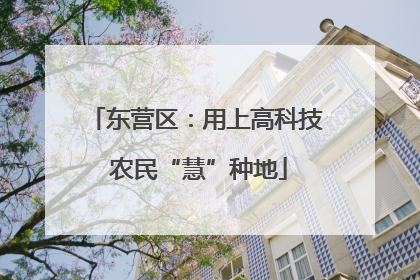 东营区：用上高科技 农民“慧”种地