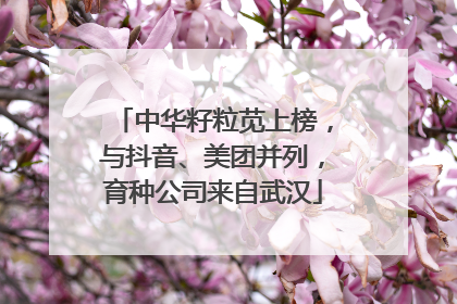 中华籽粒苋上榜，与抖音、美团并列，育种公司来自武汉