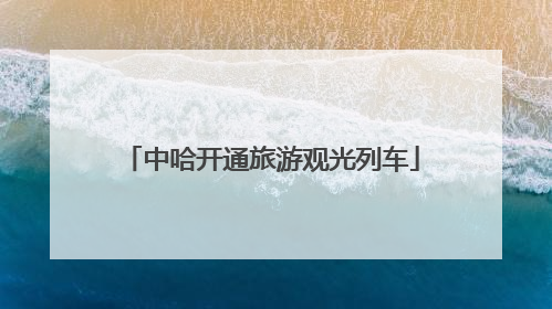 中哈开通旅游观光列车
