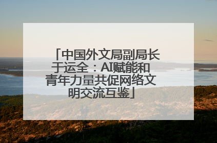 中国外文局副局长于运全：AI赋能和青年力量共促网络文明交流互鉴