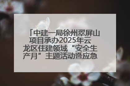 中建一局徐州翠屏山项目承办2025年云龙区住建领域“安全生产月”主题活动暨应急救援演练观摩会