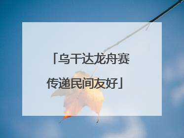 乌干达龙舟赛传递民间友好