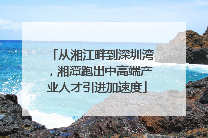 从湘江畔到深圳湾，湘潭跑出中高端产业人才引进加速度