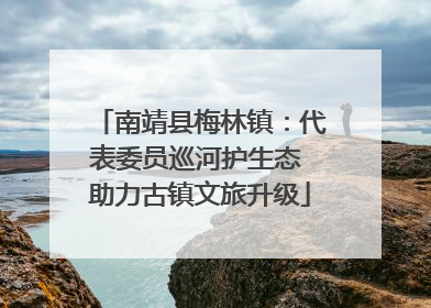 南靖县梅林镇：代表委员巡河护生态 助力古镇文旅升级