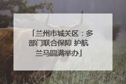 兰州市城关区：多部门联合保障 护航兰马圆满举办