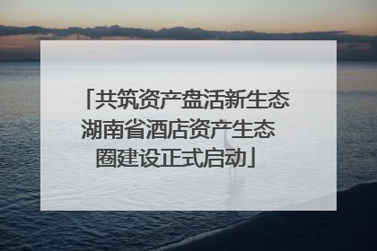 共筑资产盘活新生态 湖南省酒店资产生态圈建设正式启动