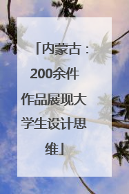 内蒙古：200余件作品展现大学生设计思维