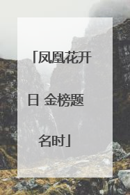 凤凰花开日 金榜题名时