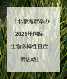 北京海淀举办2025年国际生物多样性日宣传活动