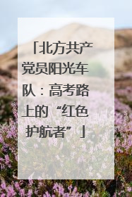 北方共产党员阳光车队：高考路上的“红色护航者”