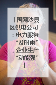 国网沙县区供电公司：电力服务“及时雨”，企业生产“动能强”