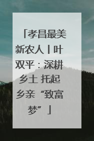 孝昌最美新农人丨叶双平：深耕乡土 托起乡亲“致富梦”