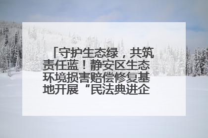 守护生态绿，共筑责任蓝！静安区生态环境损害赔偿修复基地开展“民法典进企业”环保专题活动