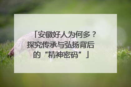 安徽好人为何多？探究传承与弘扬背后的“精神密码”