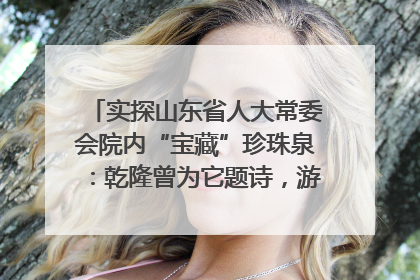 实探山东省人大常委会院内“宝藏”珍珠泉：乾隆曾为它题诗，游客无需预约免费游览