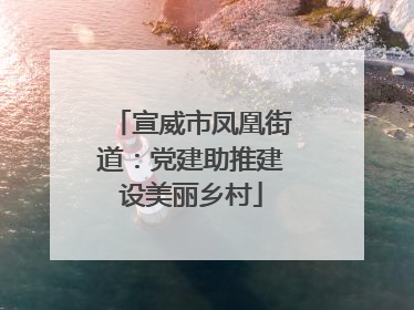 宣威市凤凰街道：党建助推建设美丽乡村