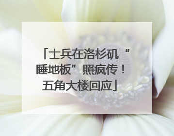 士兵在洛杉矶“睡地板”照疯传！五角大楼回应