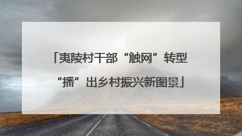 夷陵村干部“触网”转型“播”出乡村振兴新图景