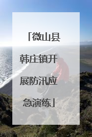 微山县韩庄镇开展防汛应急演练