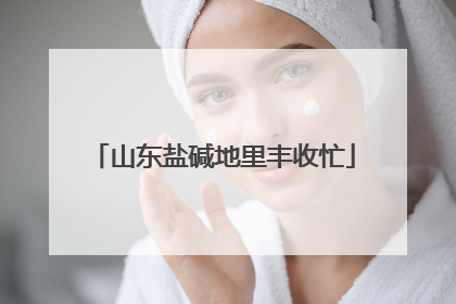 山东盐碱地里丰收忙