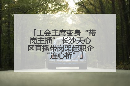 工会主席变身“带岗主播” 长沙天心区直播带岗架起职企“连心桥”