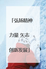 弘扬精神力量 矢志创新发展
