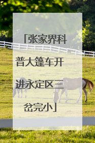 张家界科普大篷车开进永定区三岔完小