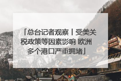 总台记者观察丨受美关税政策等因素影响 欧洲多个港口严重拥堵